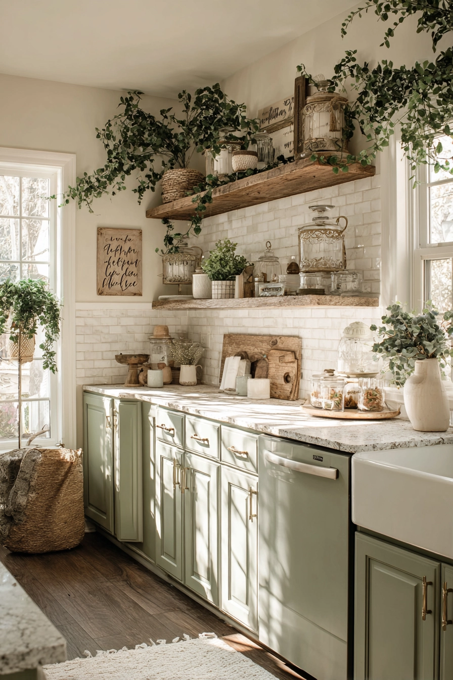 above kitchen cabinet decor ideas 6
