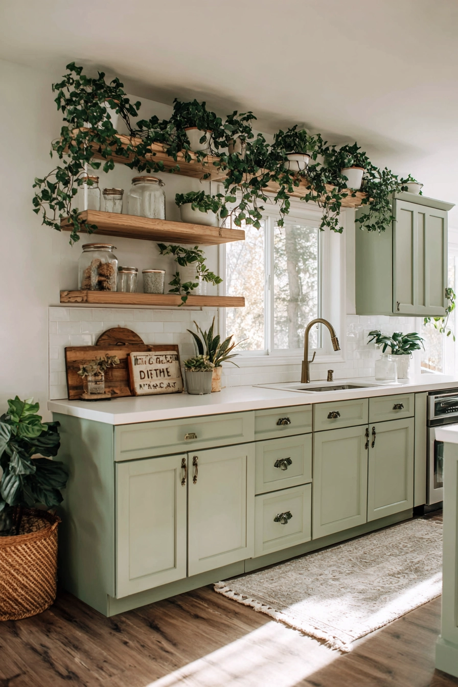 above kitchen cabinet decor ideas 7
