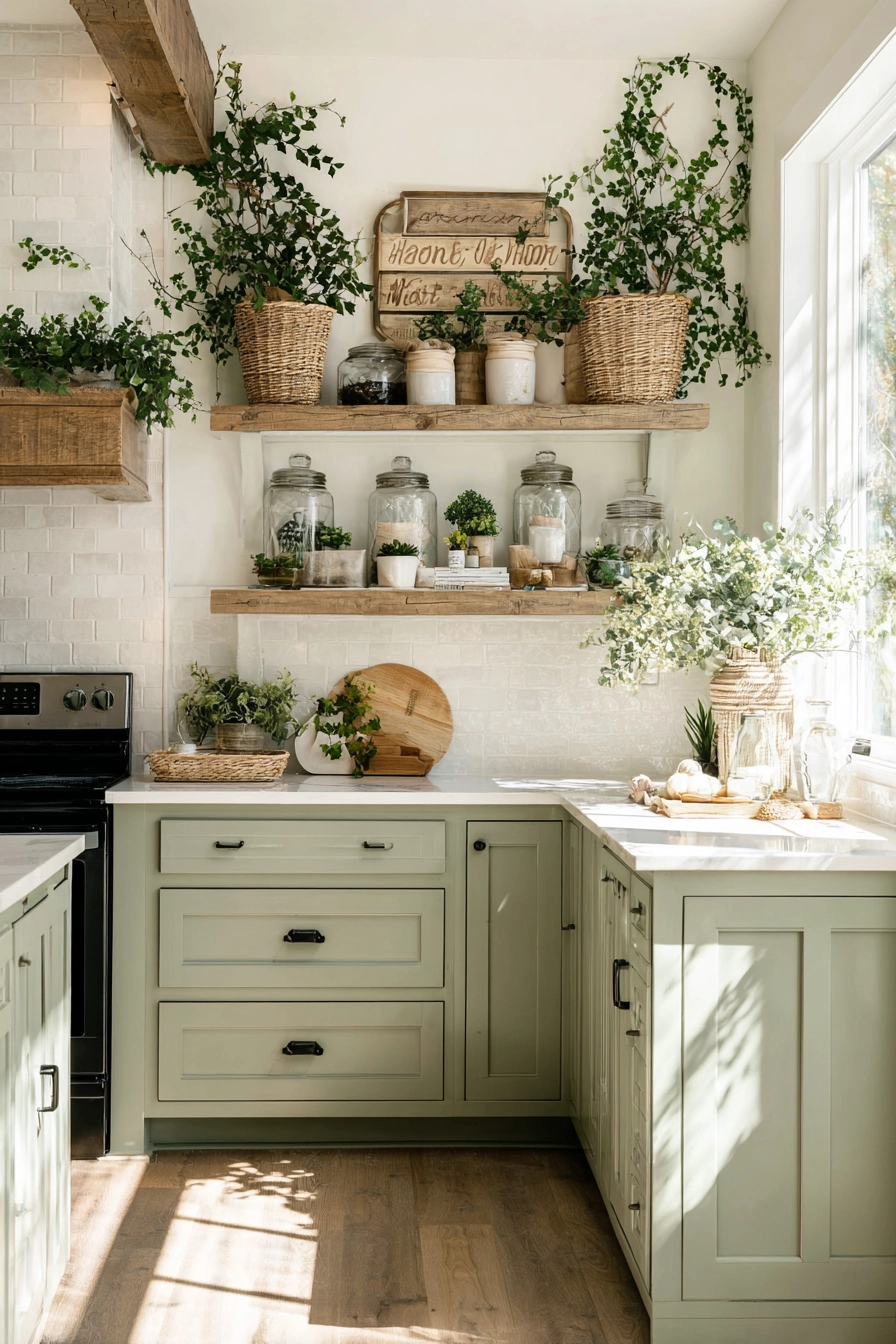 above kitchen cabinet decor ideas 8