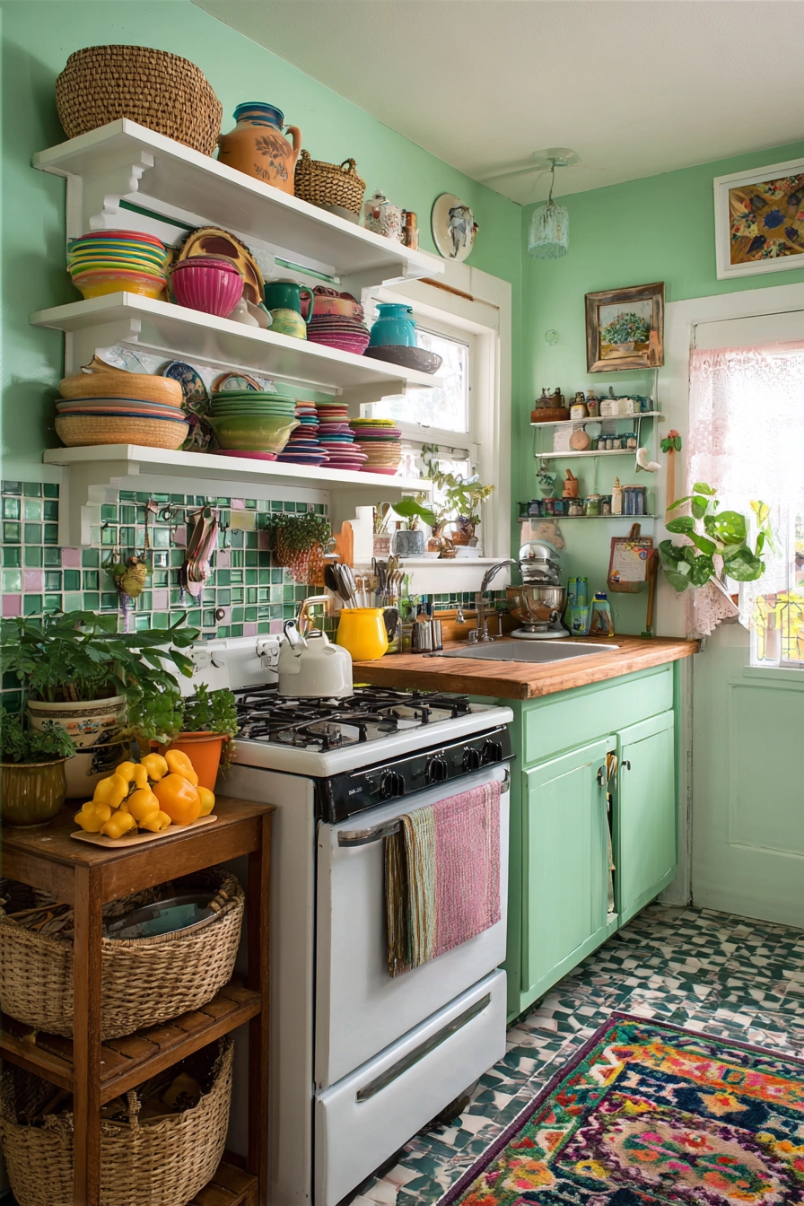 aesthetic apartment kitchen 19