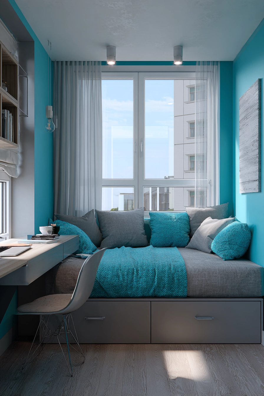 bedroom turquoise 17