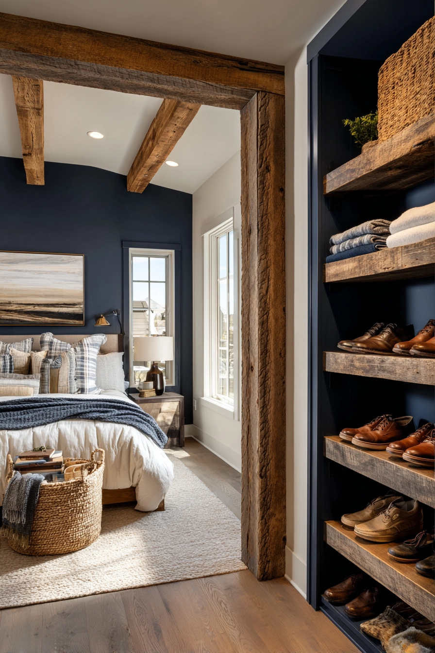 bedroom with walk in closet 10