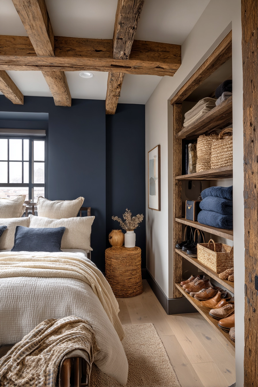 bedroom with walk in closet 11