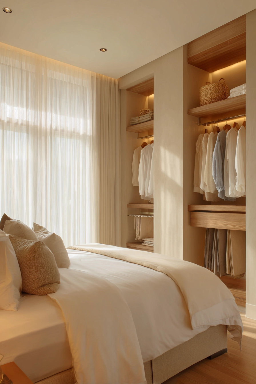 bedroom with walk in closet 3