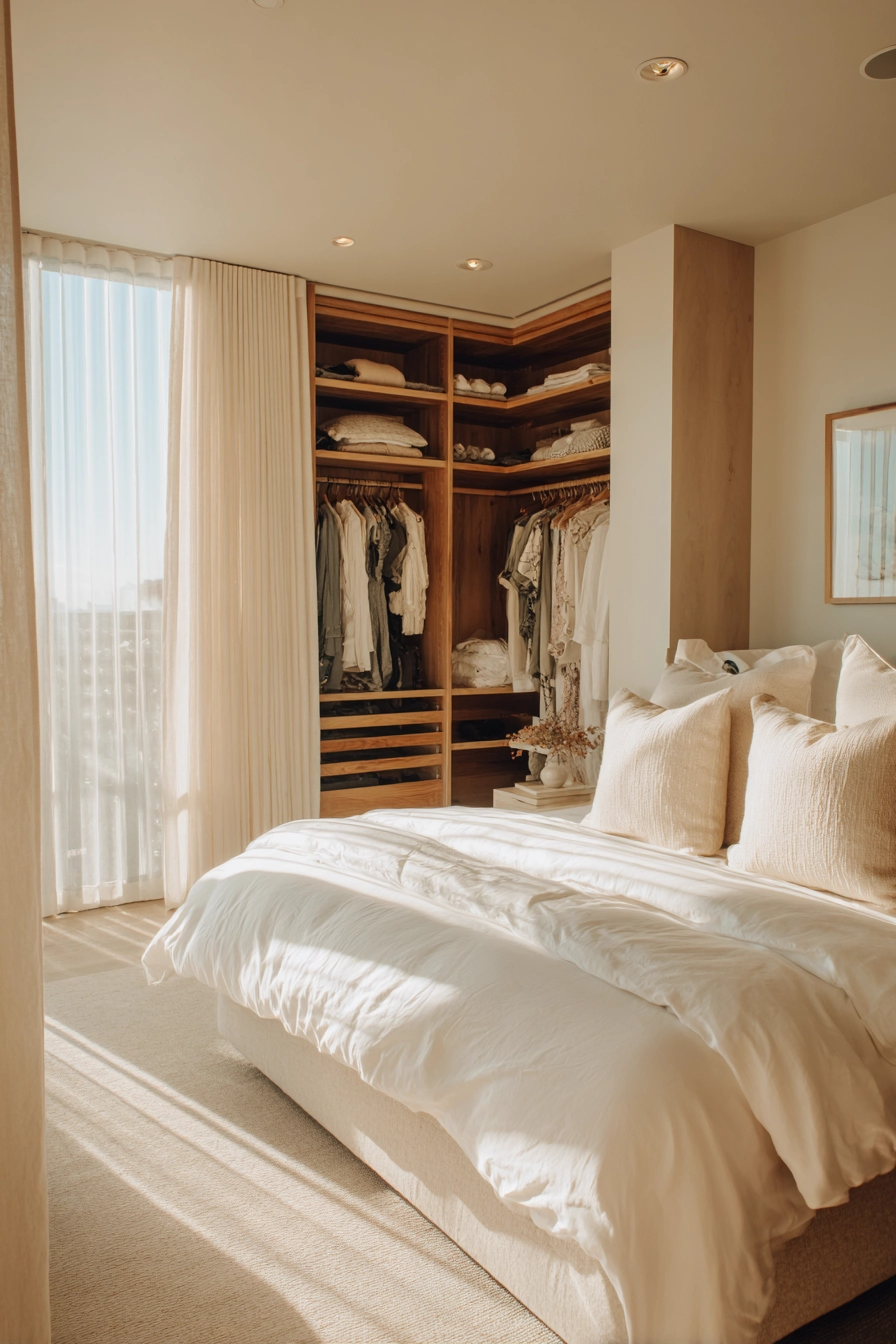bedroom with walk in closet 4