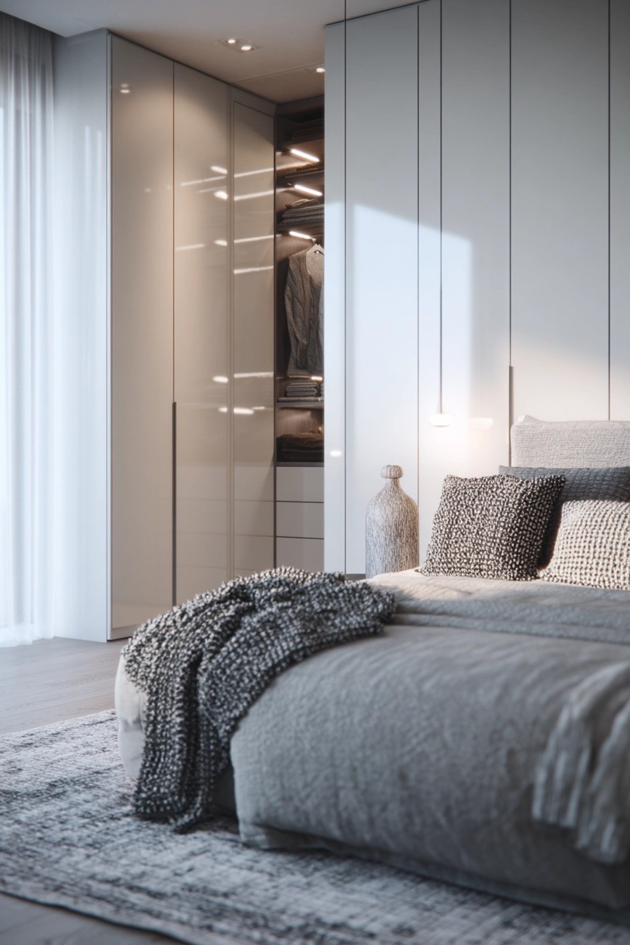 bedroom with walk in closet 6