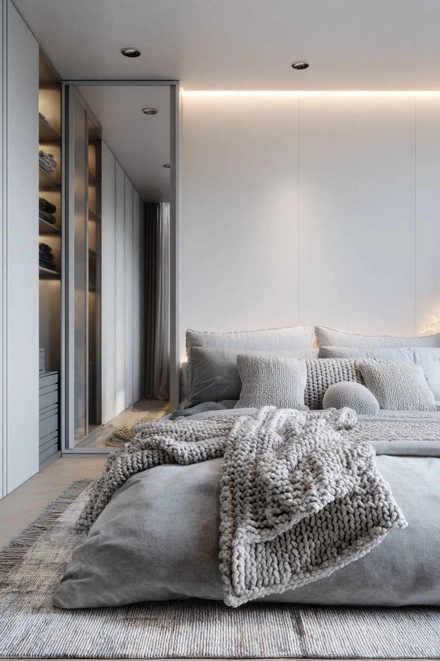 bedroom with walk in closet 7