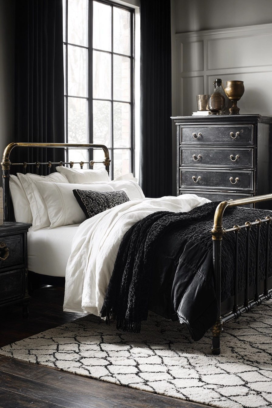 black and white bedroom ideas 12