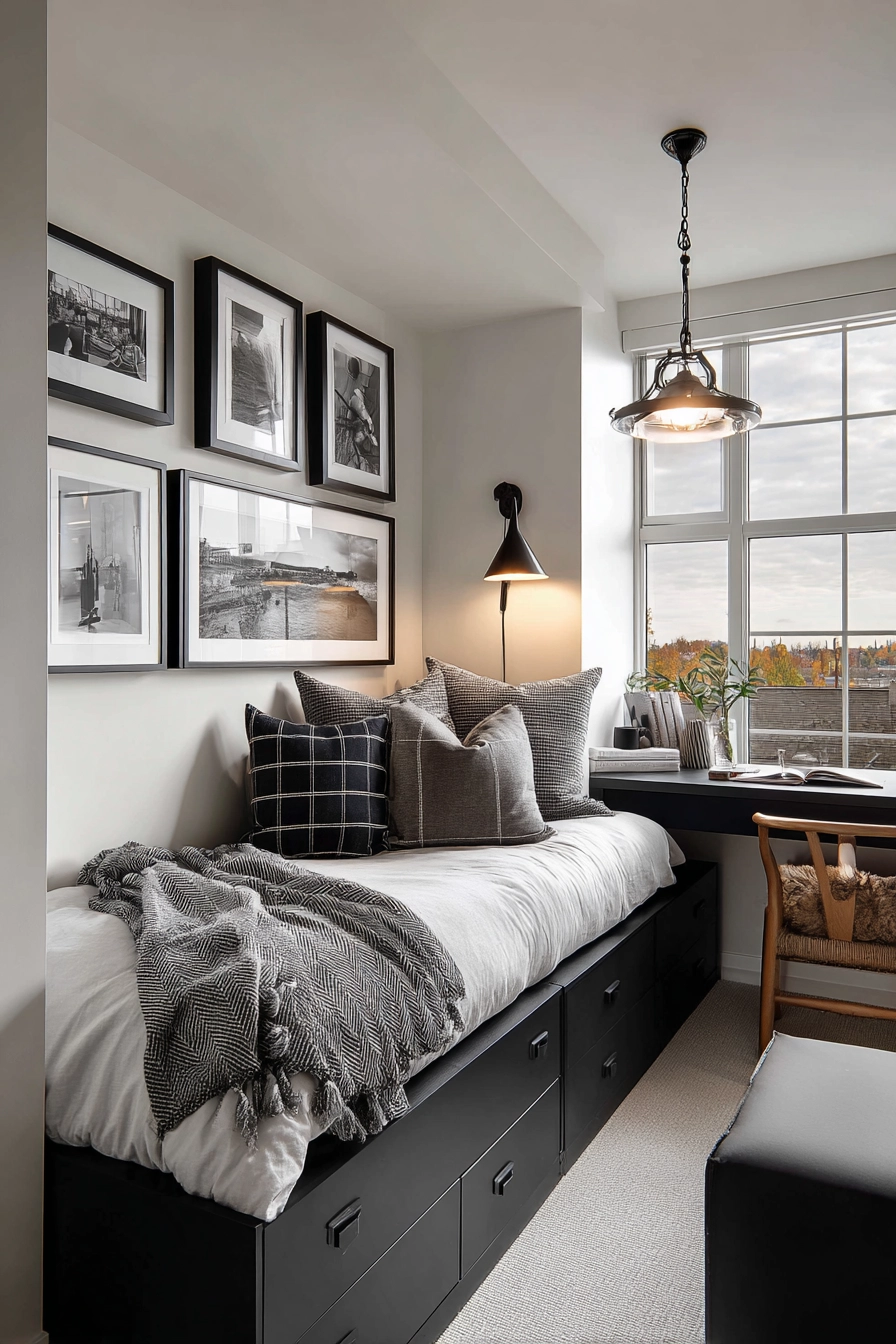 black and white bedroom ideas 13