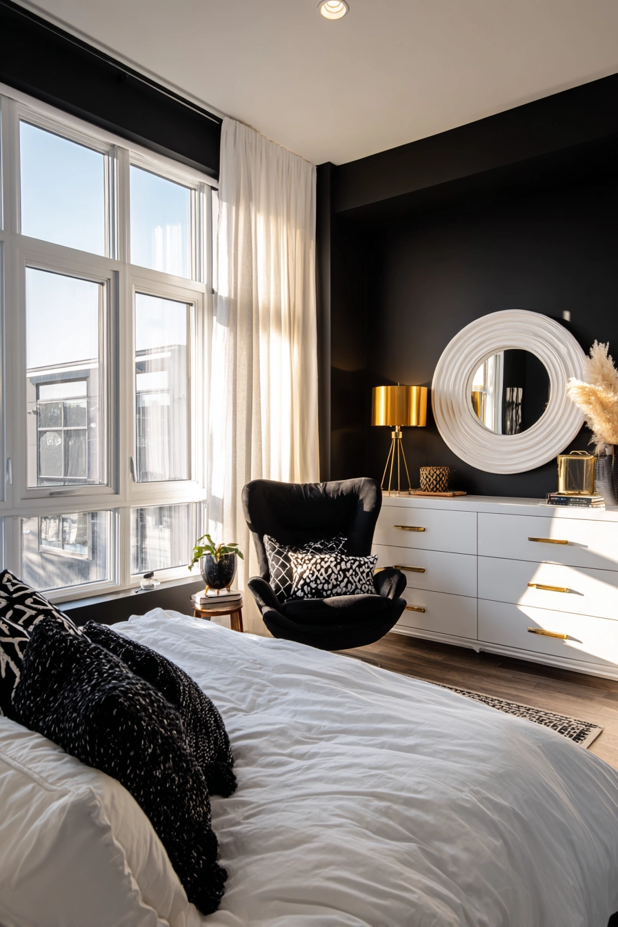 black and white bedroom ideas 17