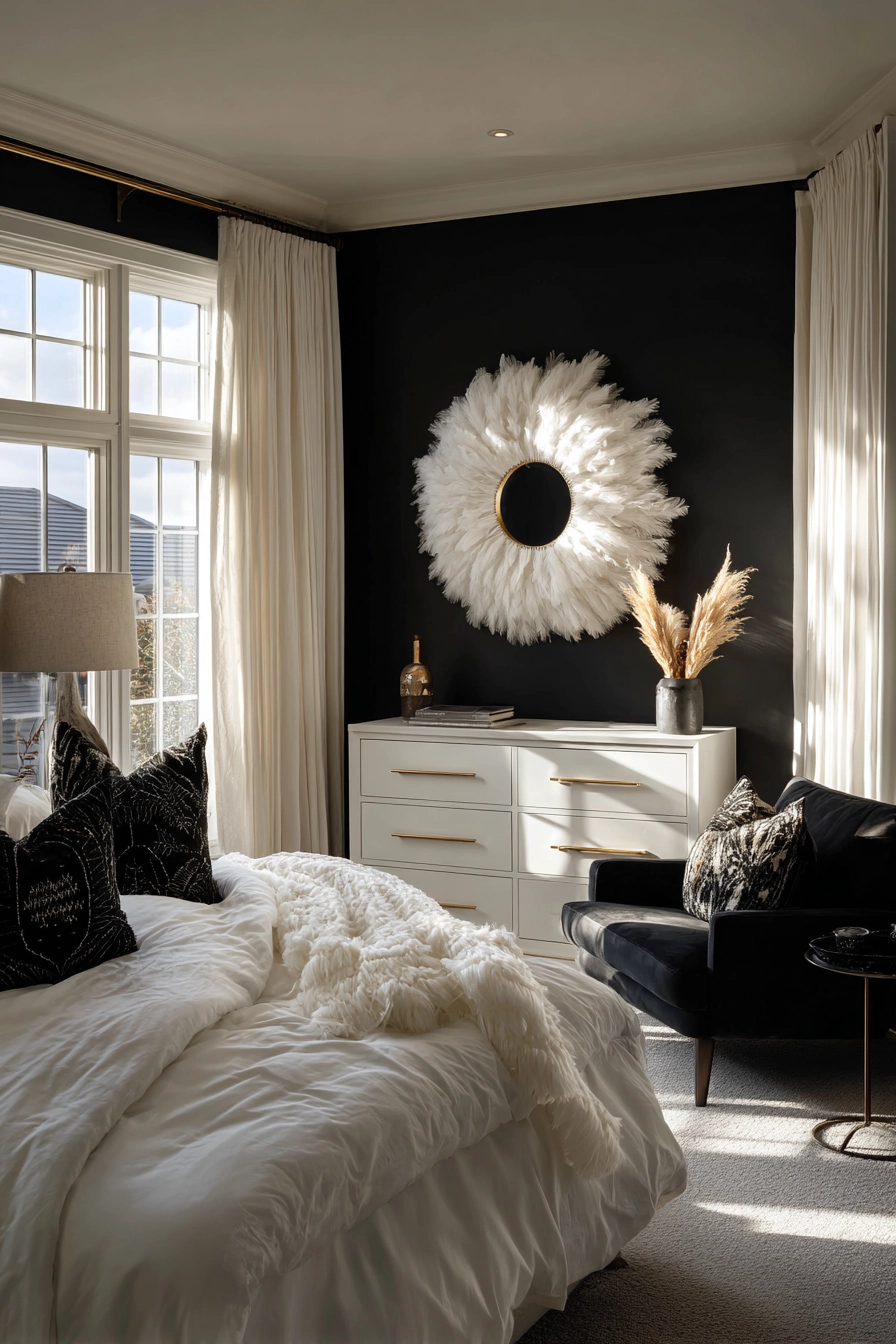 black and white bedroom ideas 19