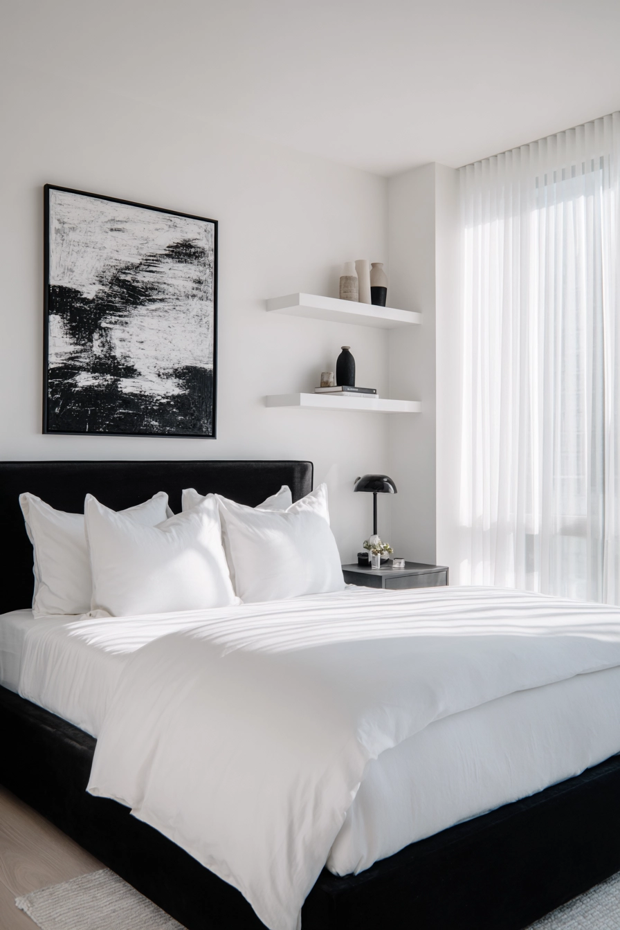 black and white bedroom ideas 2