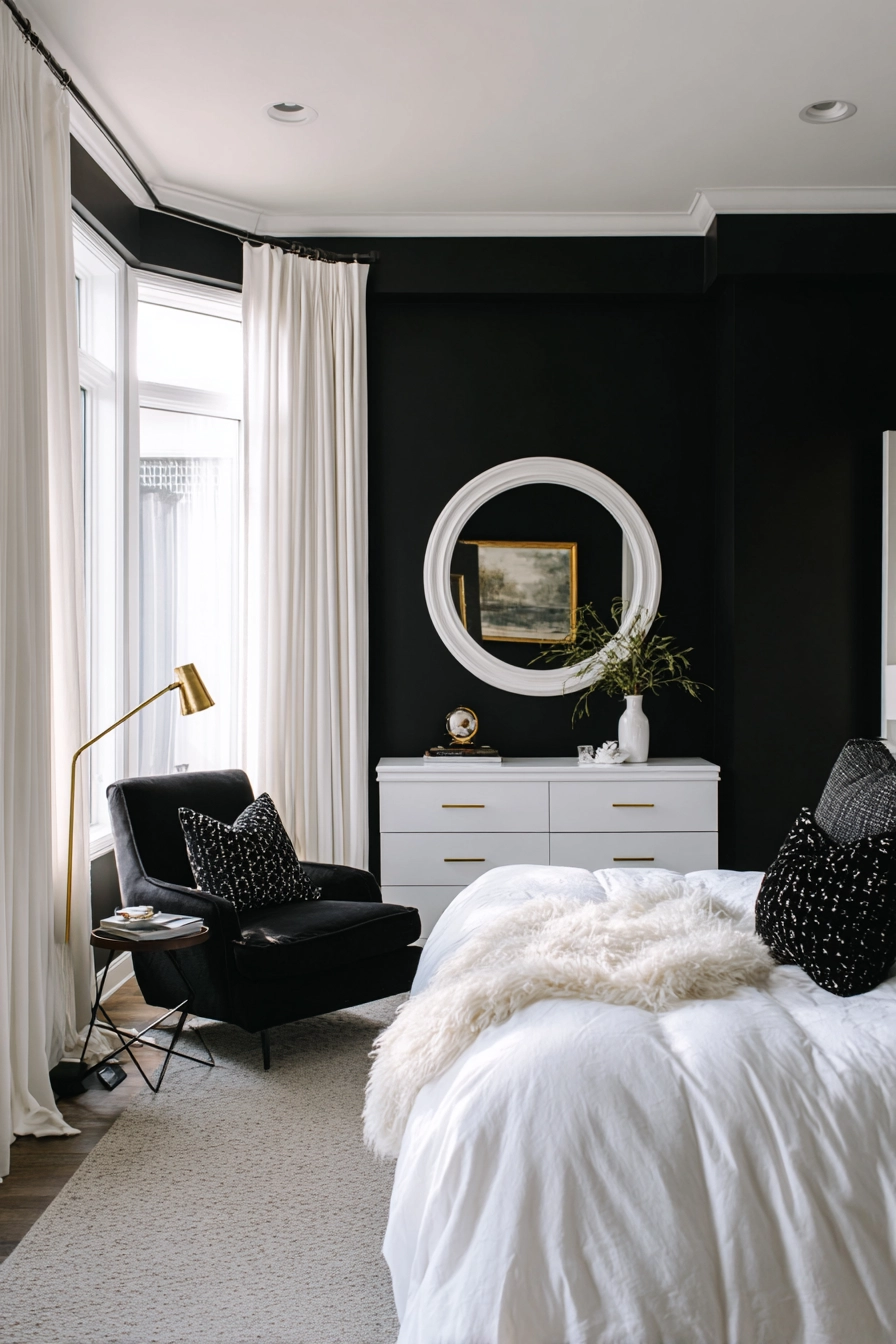 black and white bedroom ideas 20