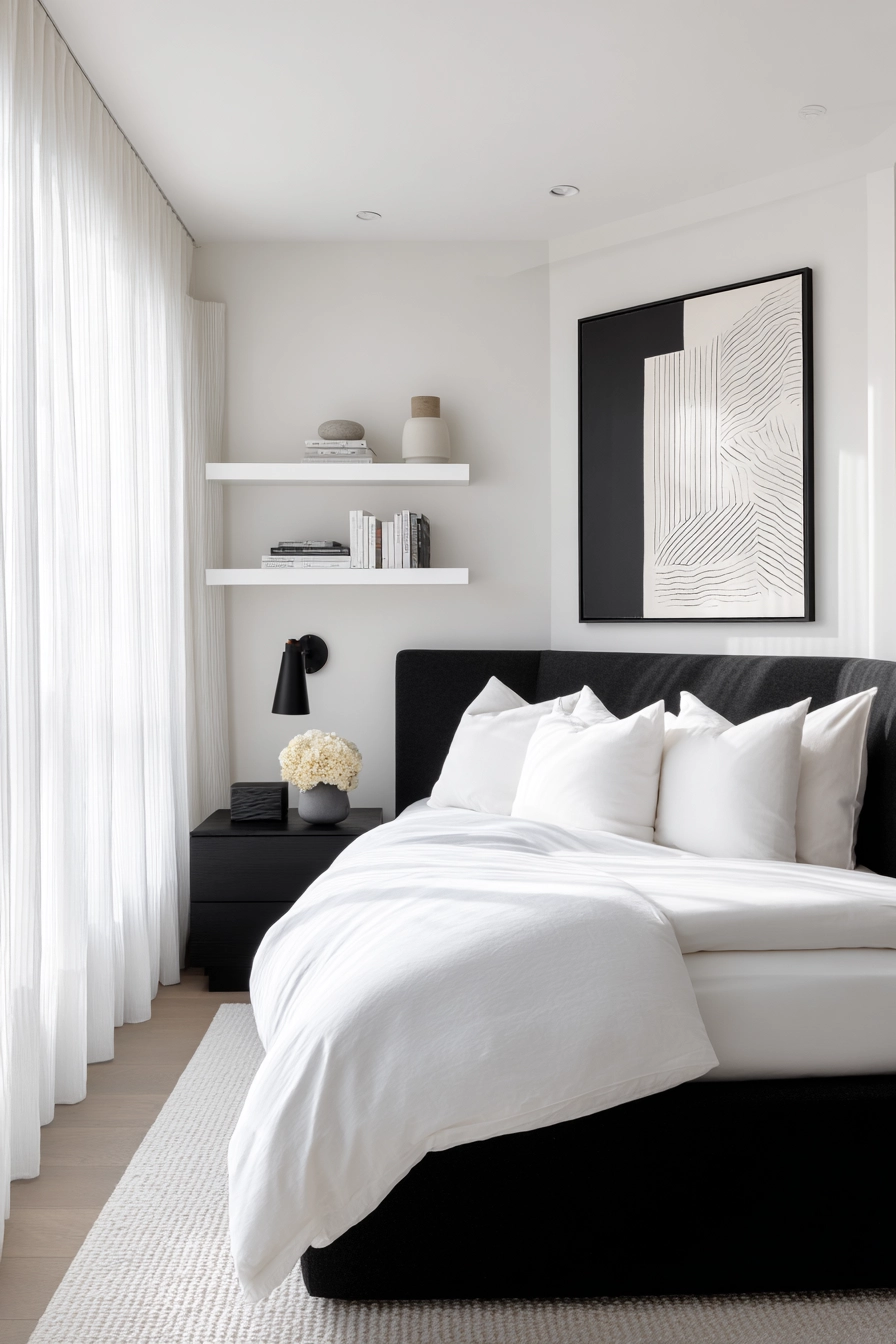 black and white bedroom ideas 3