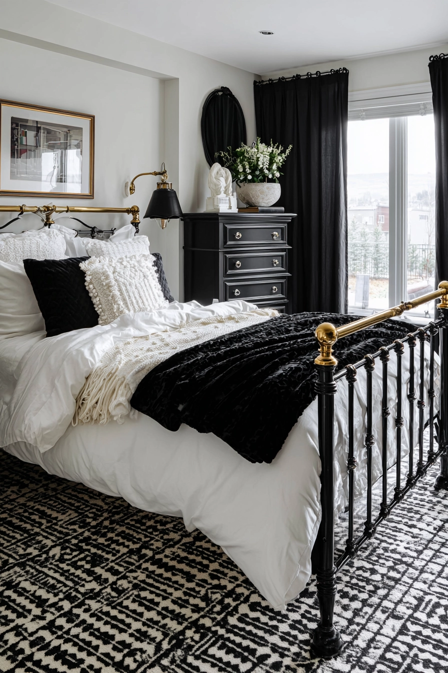 black and white bedroom ideas 9
