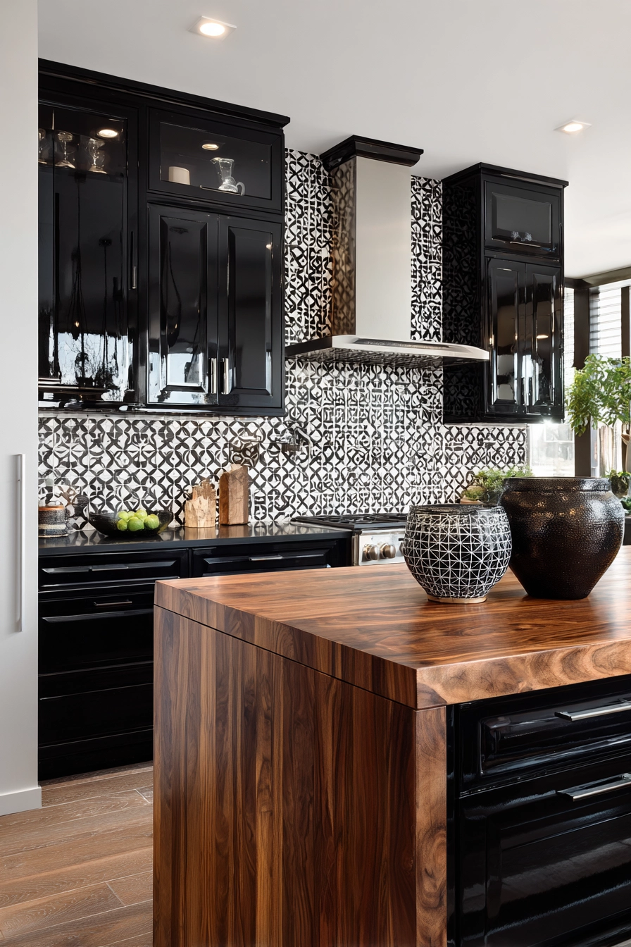 black and wood kitchen 15