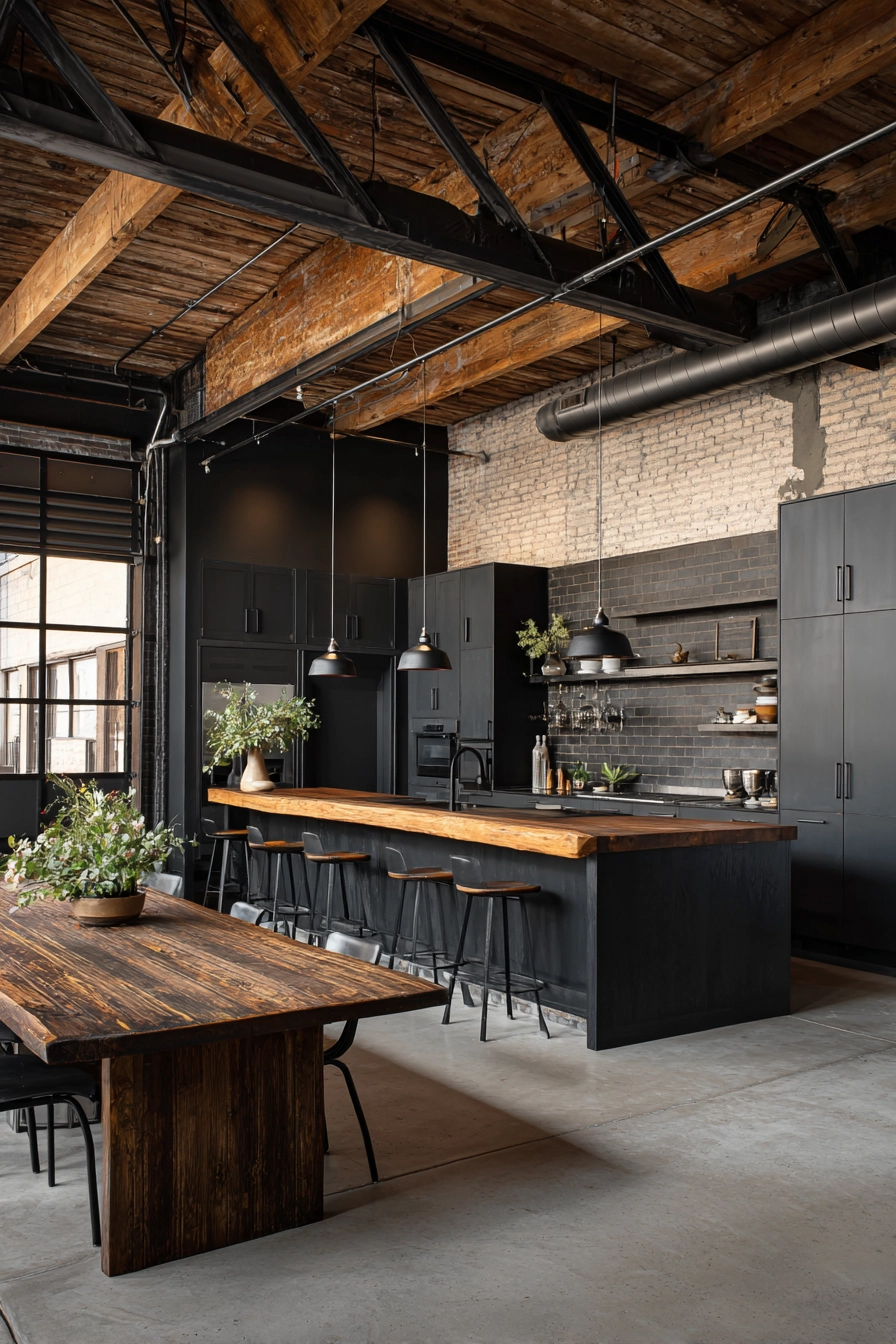 black and wood kitchen 5