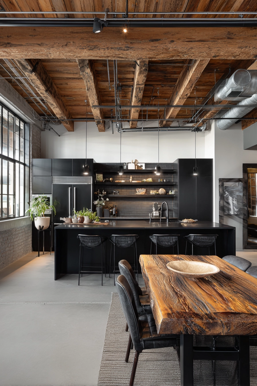 black and wood kitchen 6