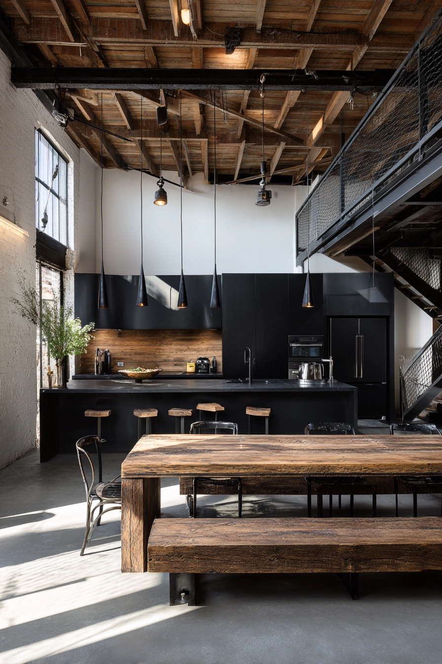 black and wood kitchen 8