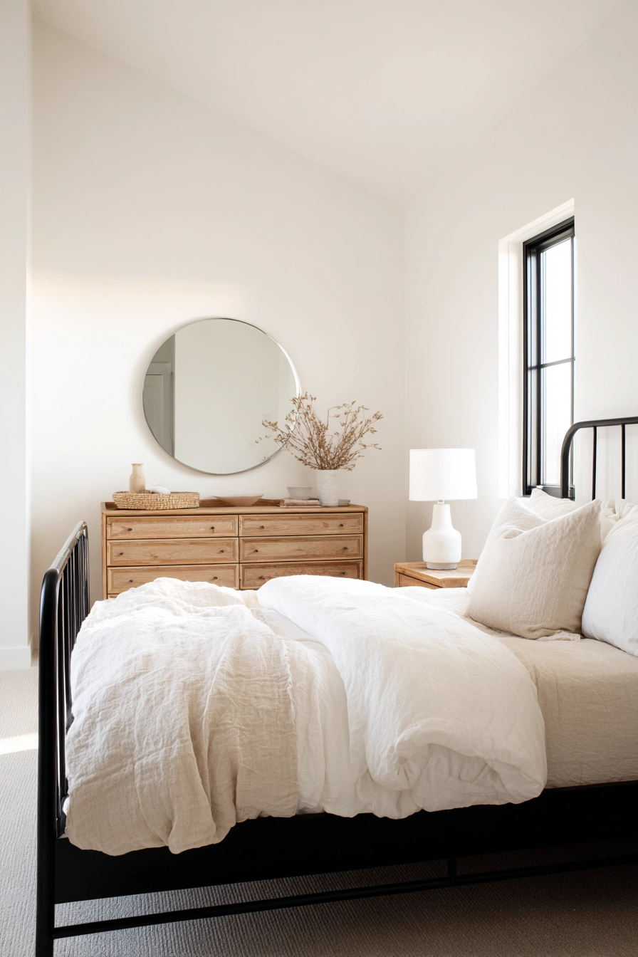 black metal bed frame bedroom ideas 16