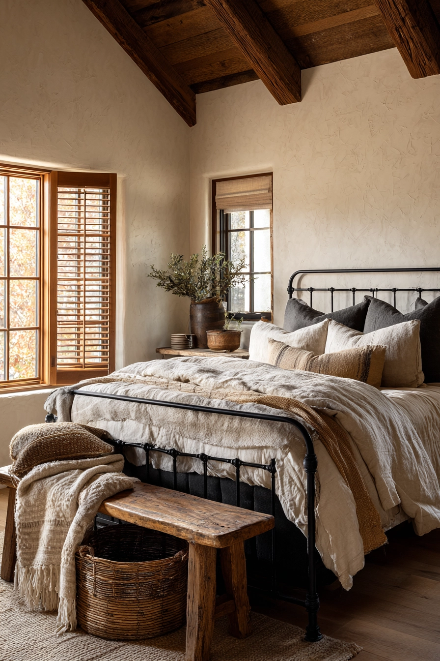 black metal bed frame bedroom ideas 17