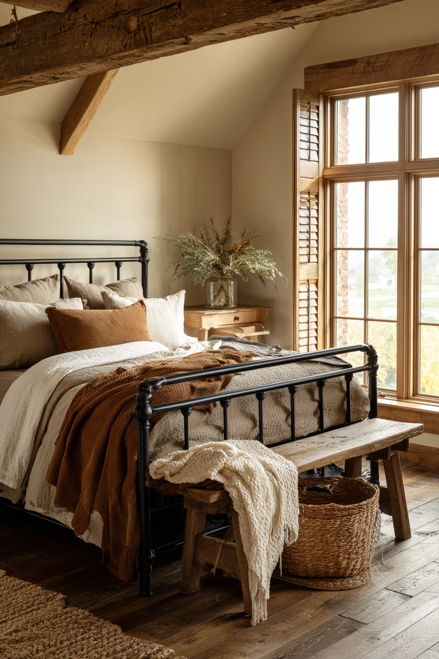 black metal bed frame bedroom ideas 18