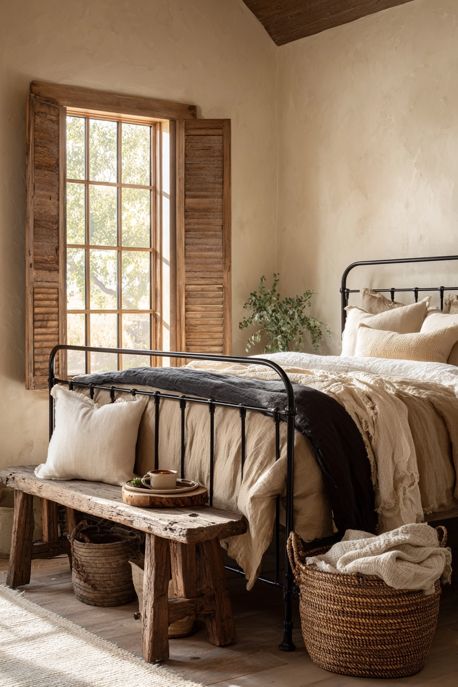 black metal bed frame bedroom ideas 19
