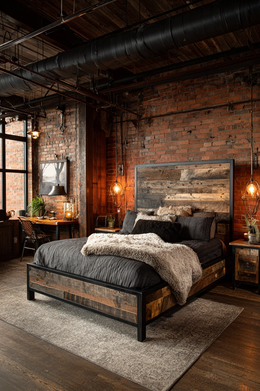 black metal bed frame bedroom ideas 5