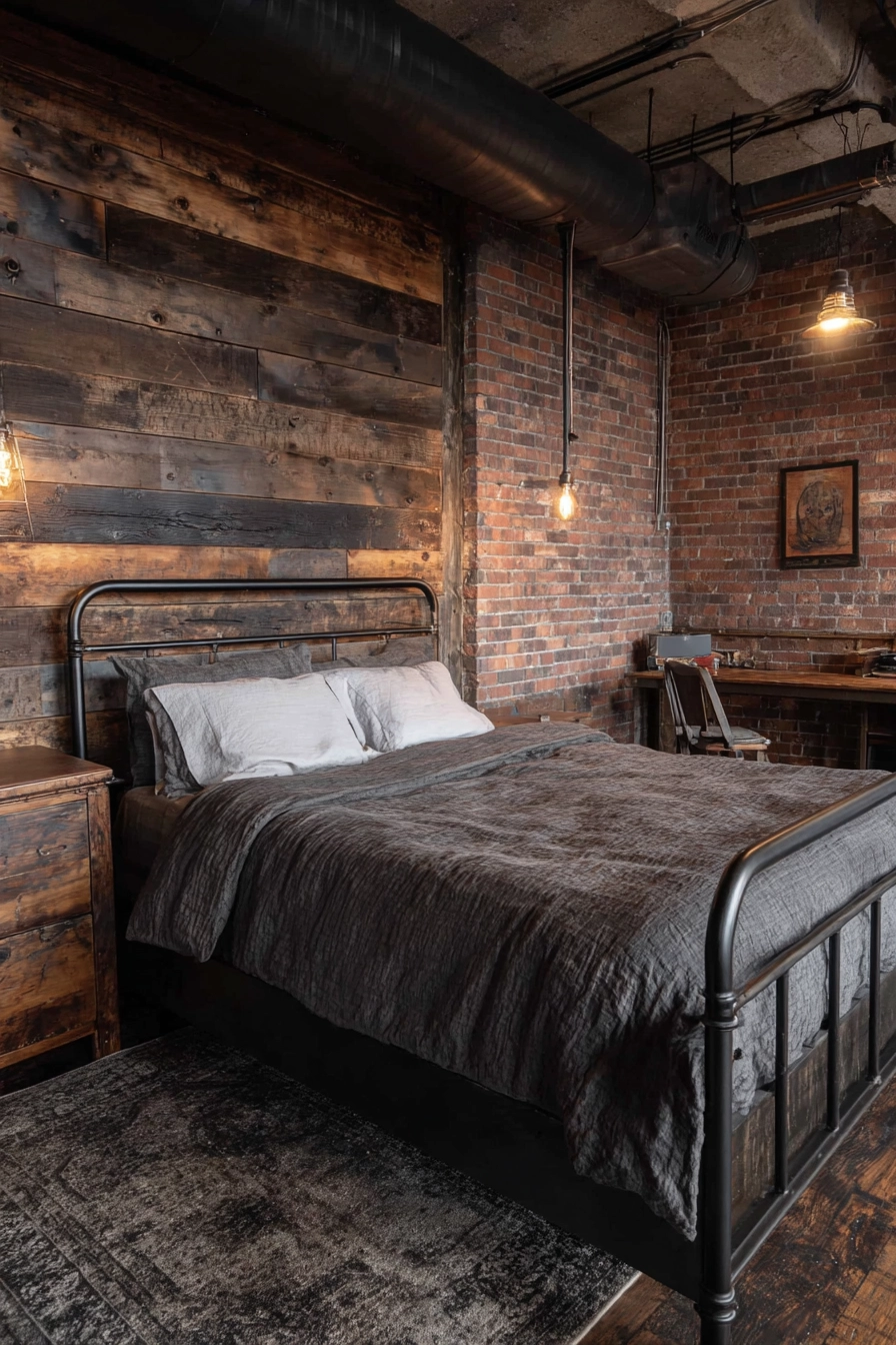 black metal bed frame bedroom ideas 6