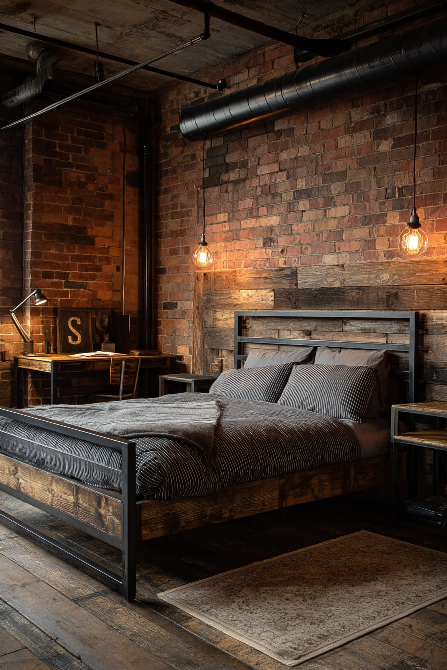 black metal bed frame bedroom ideas 8