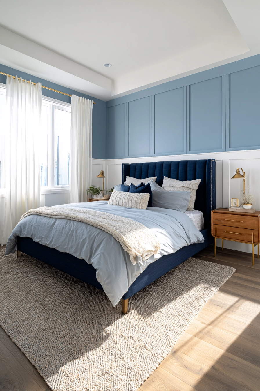 blue accent wall bedroom 2