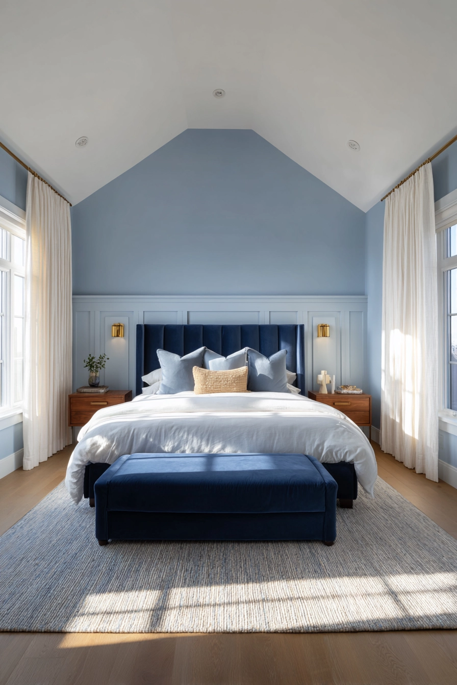 blue accent wall bedroom 4