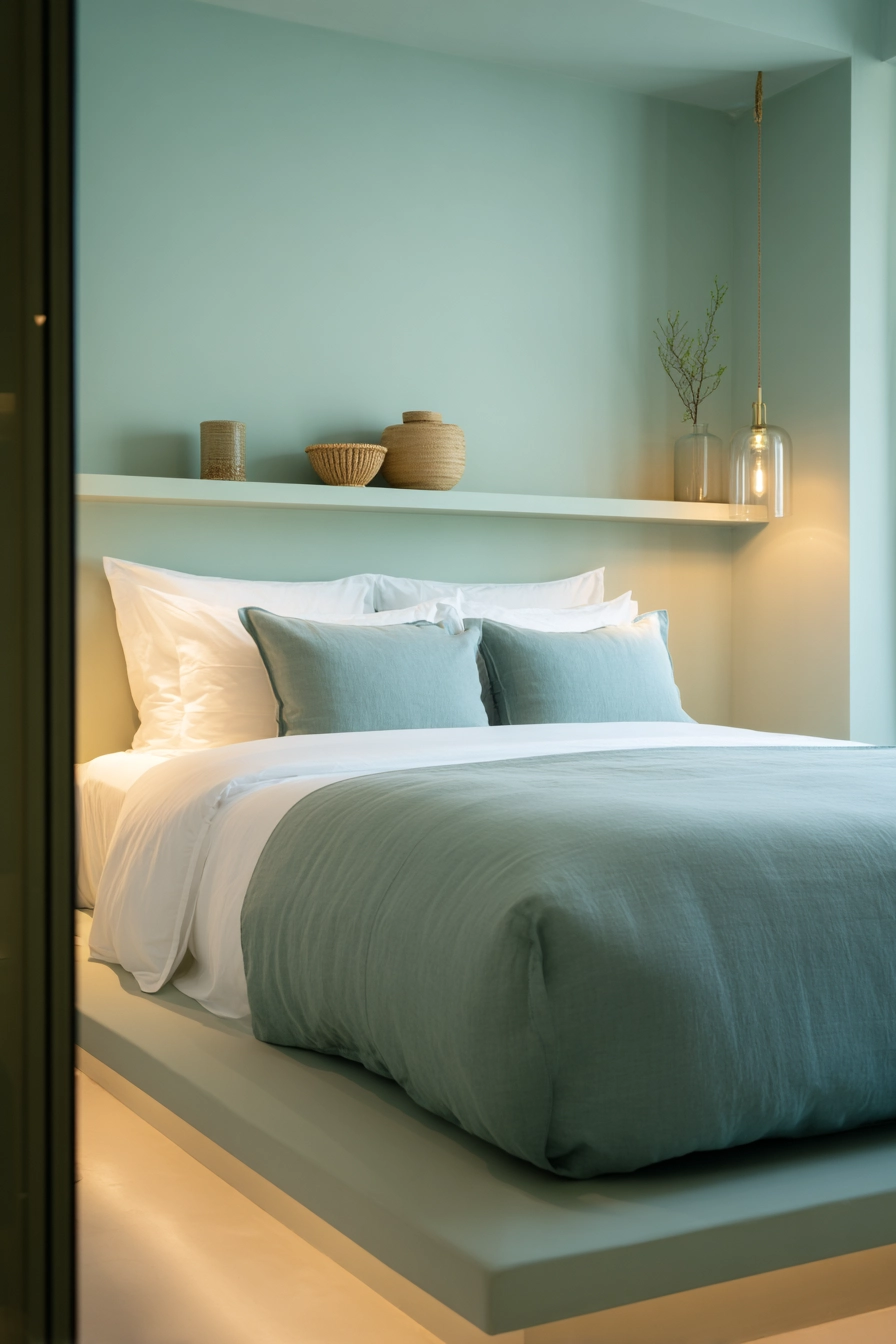 blue and green bedroom 11
