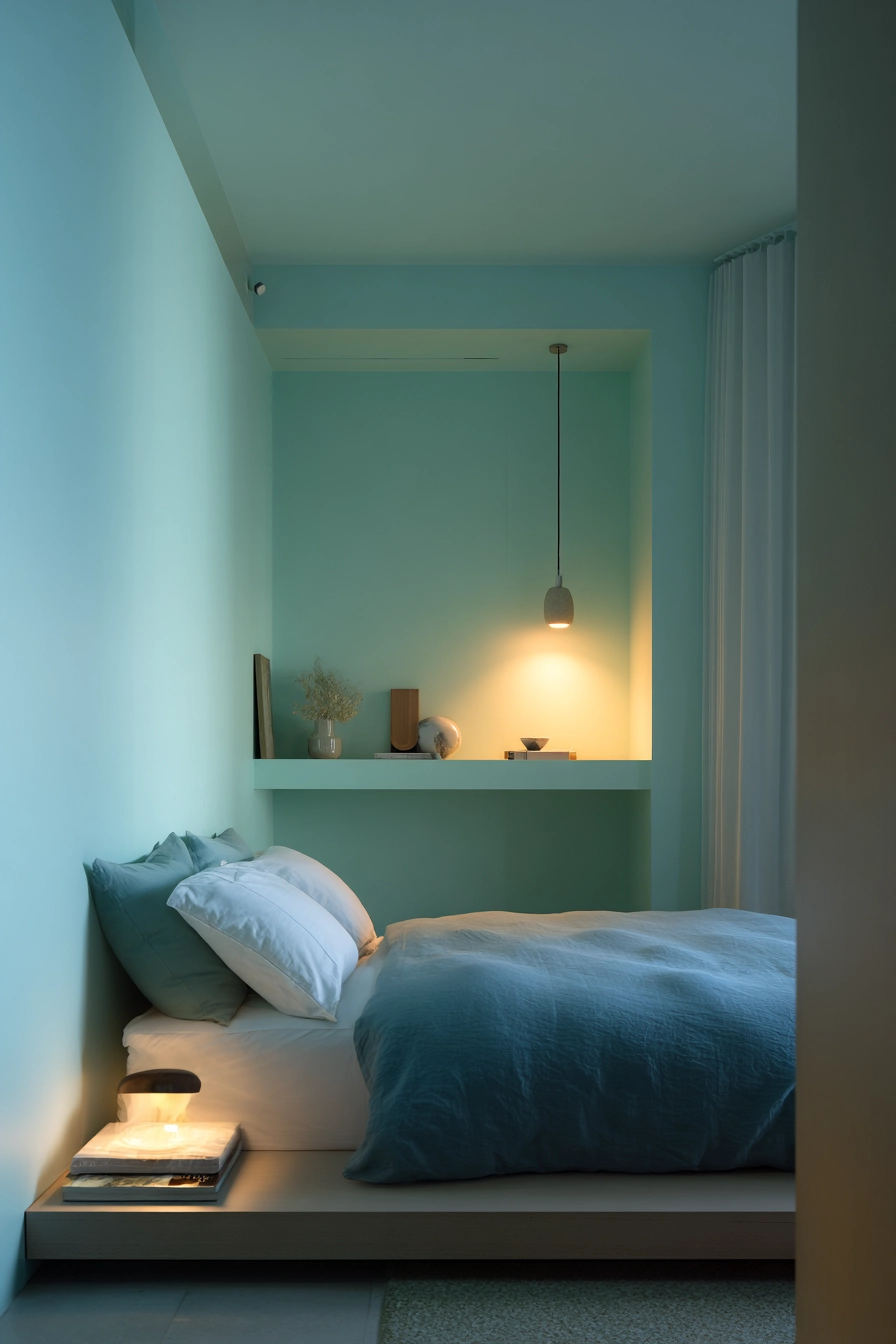 blue and green bedroom 12