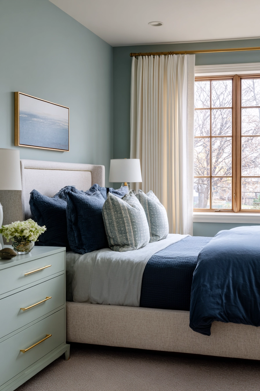 blue and green bedroom 4