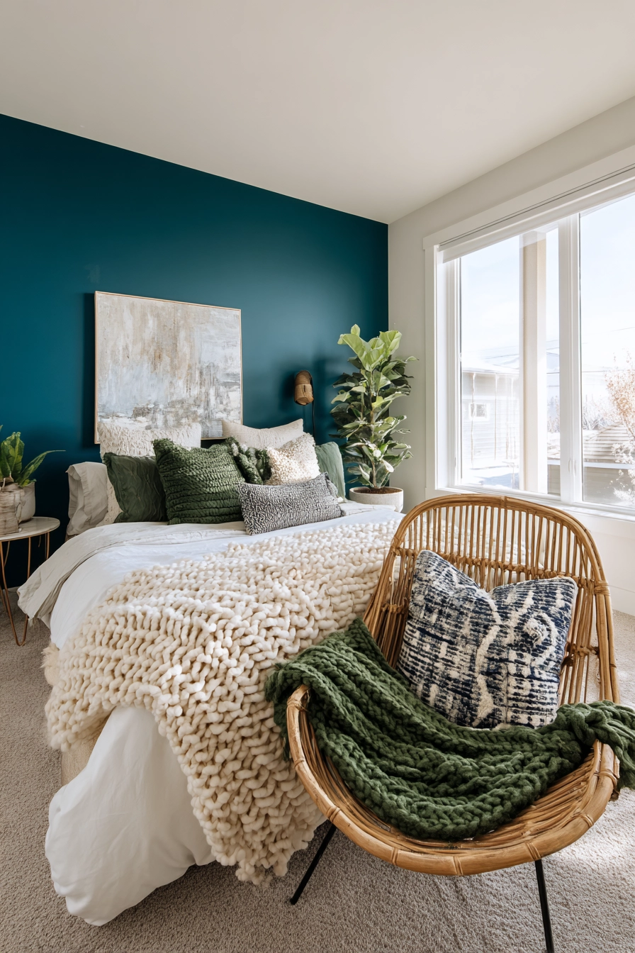 blue and green bedroom 5
