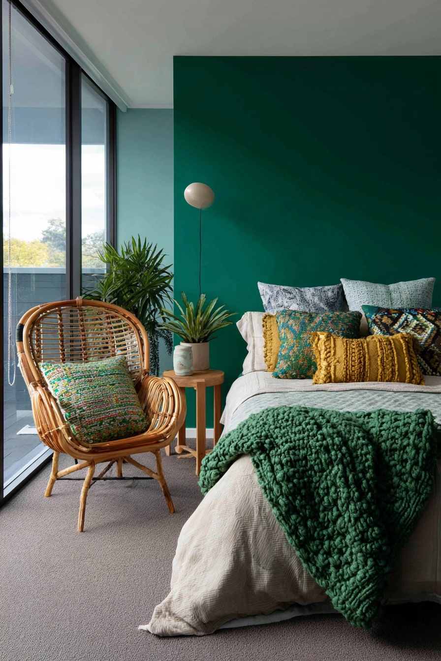 blue and green bedroom 8