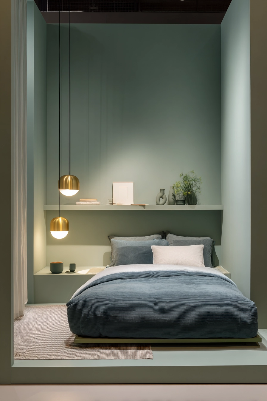 blue and green bedroom 9