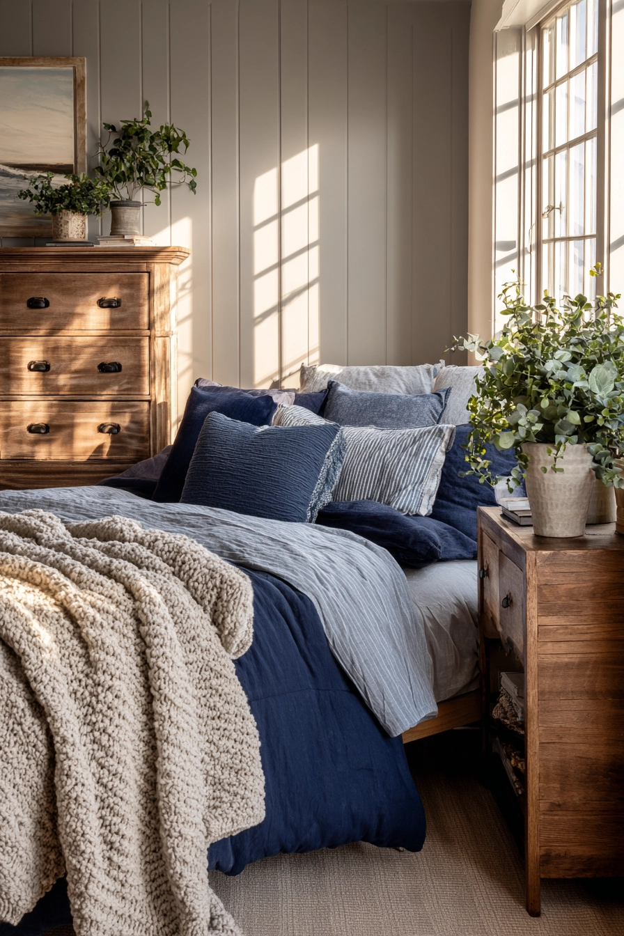 blue and grey bedroom 11
