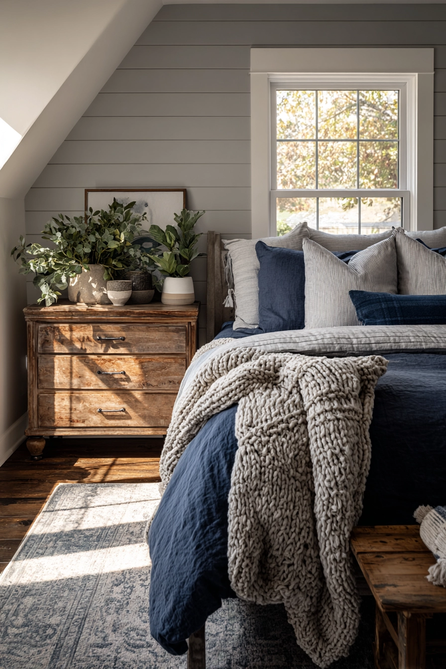 blue and grey bedroom 12