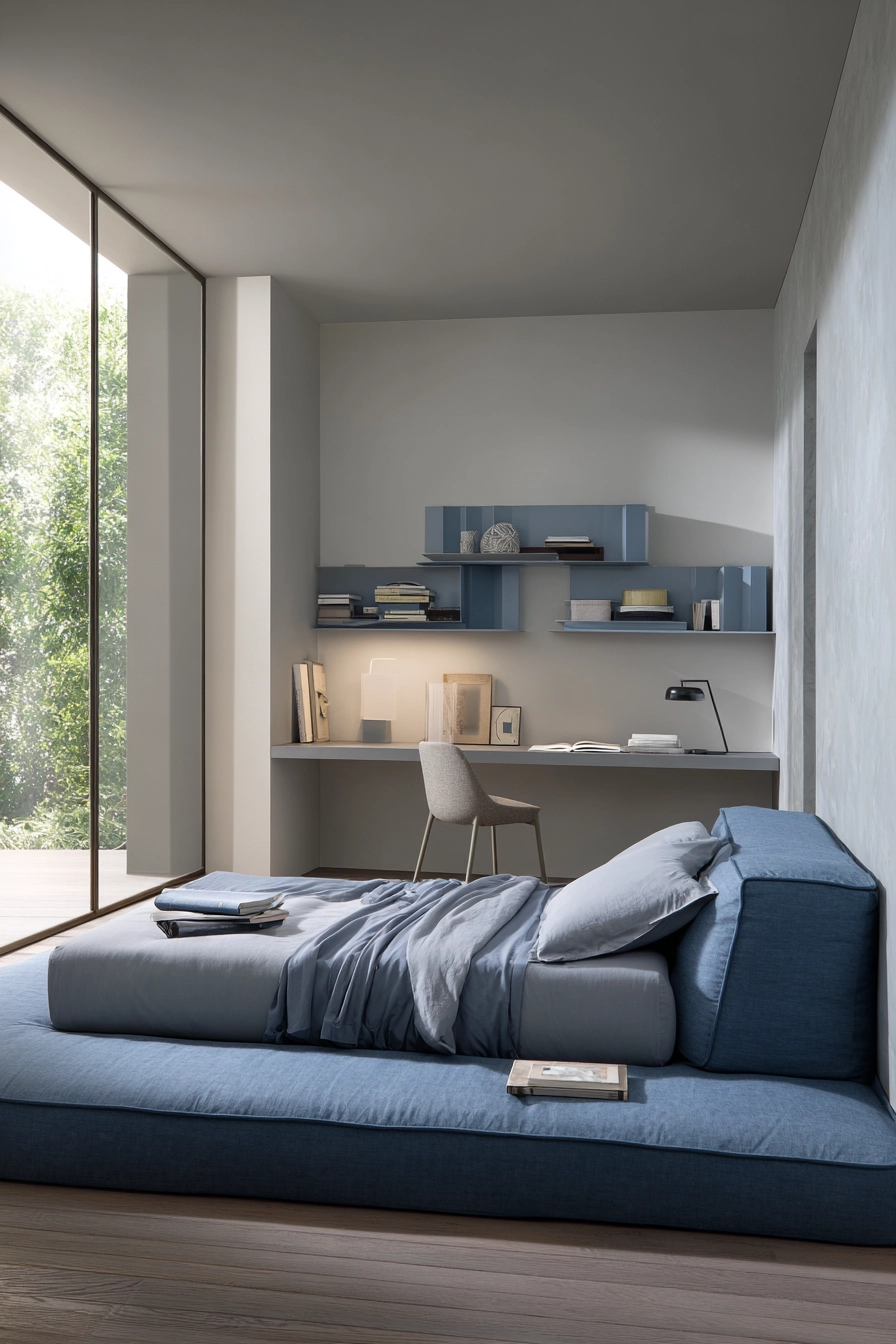 blue and grey bedroom 14