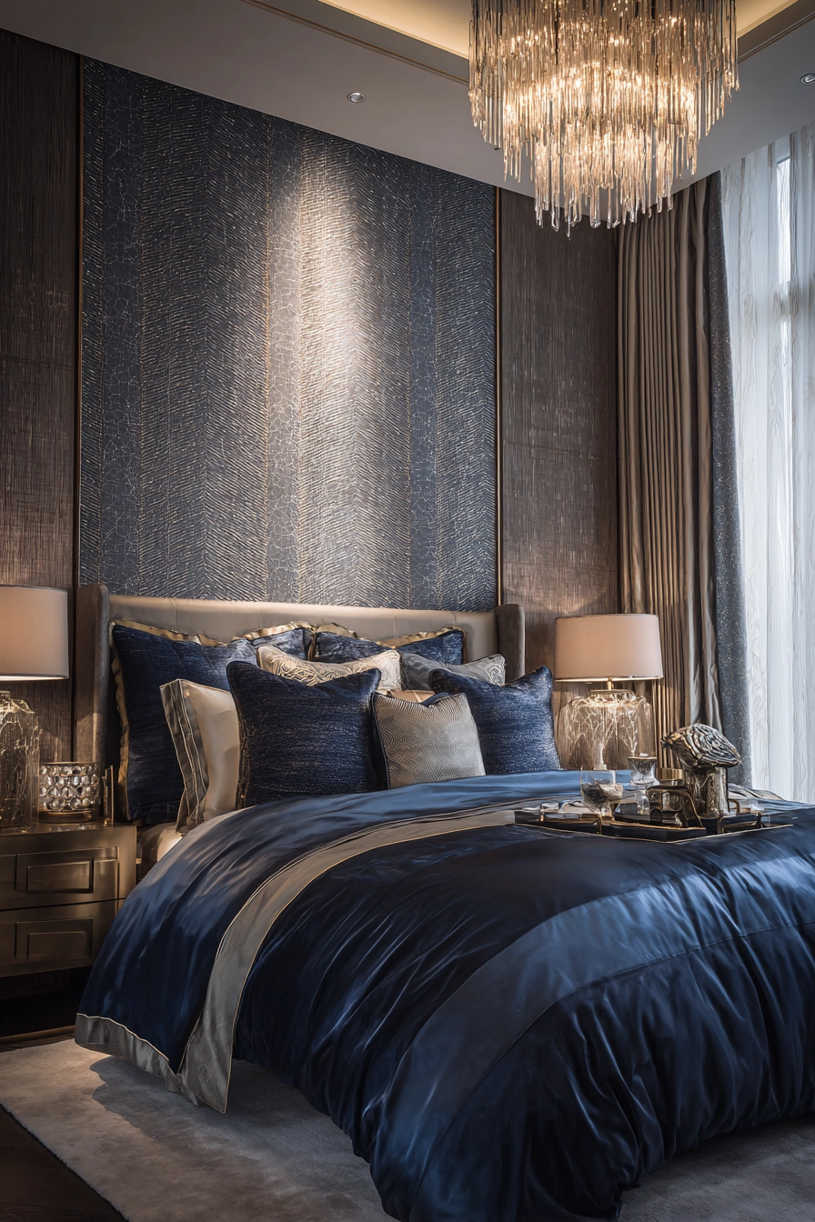 blue and grey bedroom 18