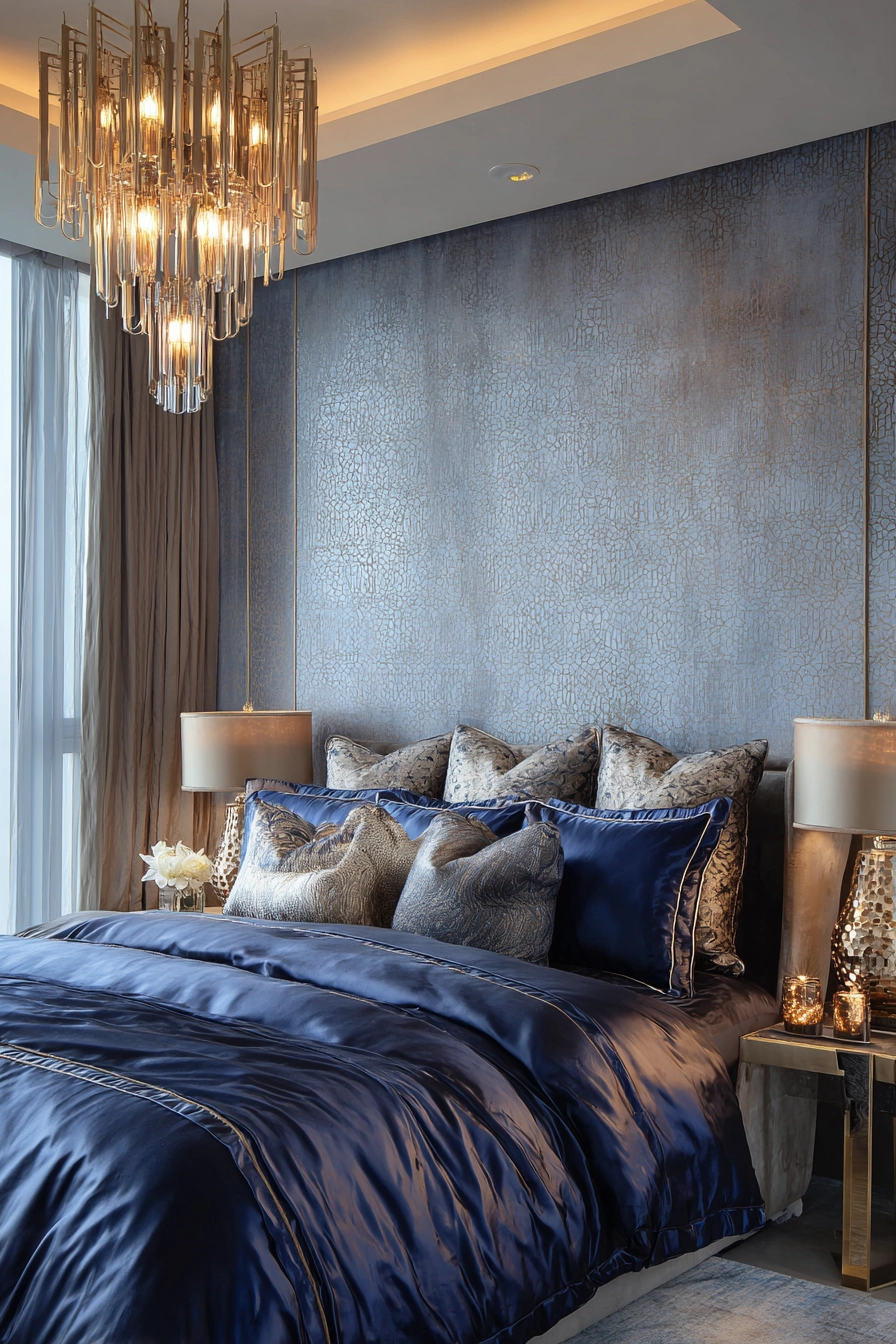 blue and grey bedroom 19