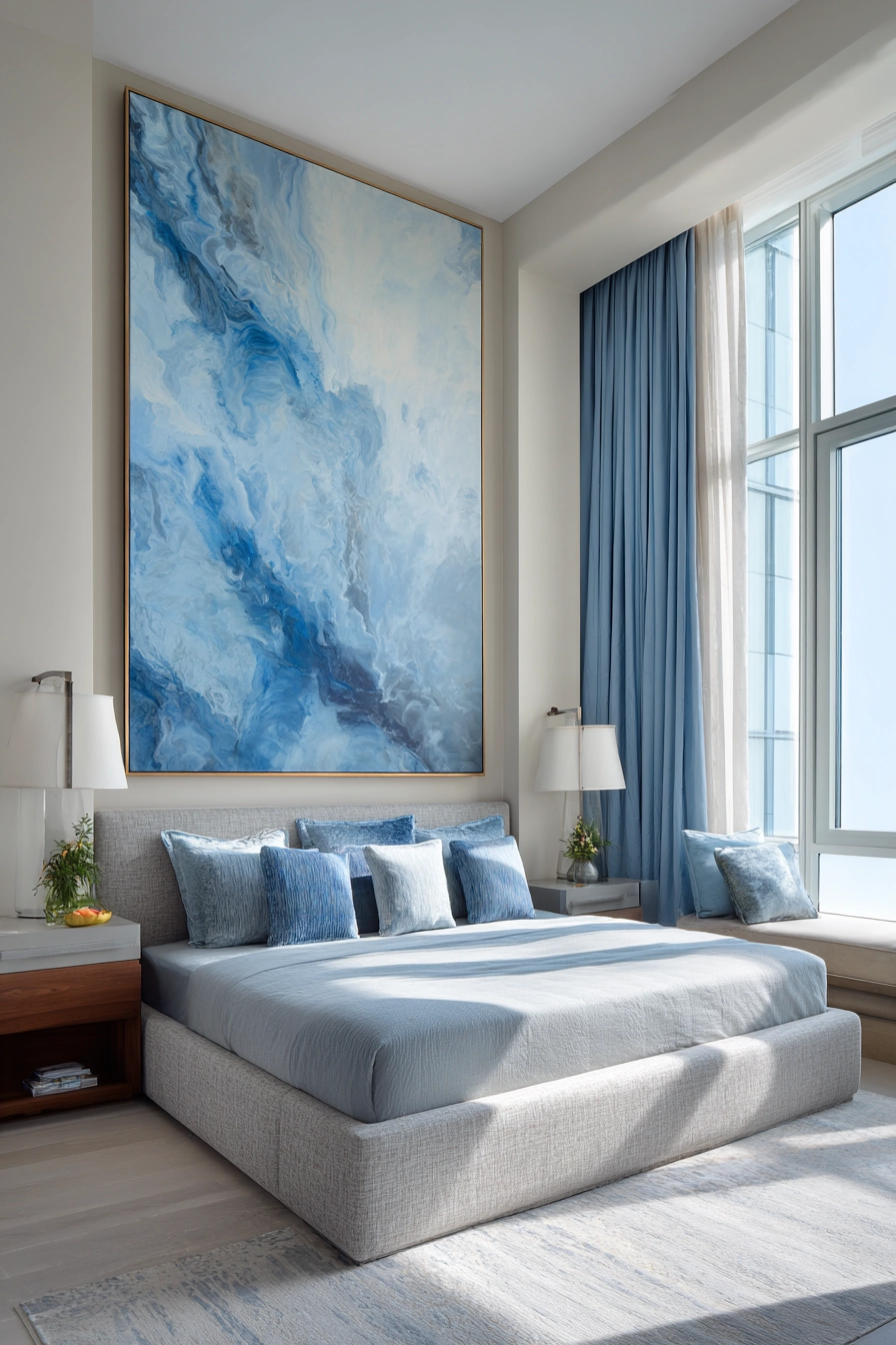 blue and grey bedroom 8