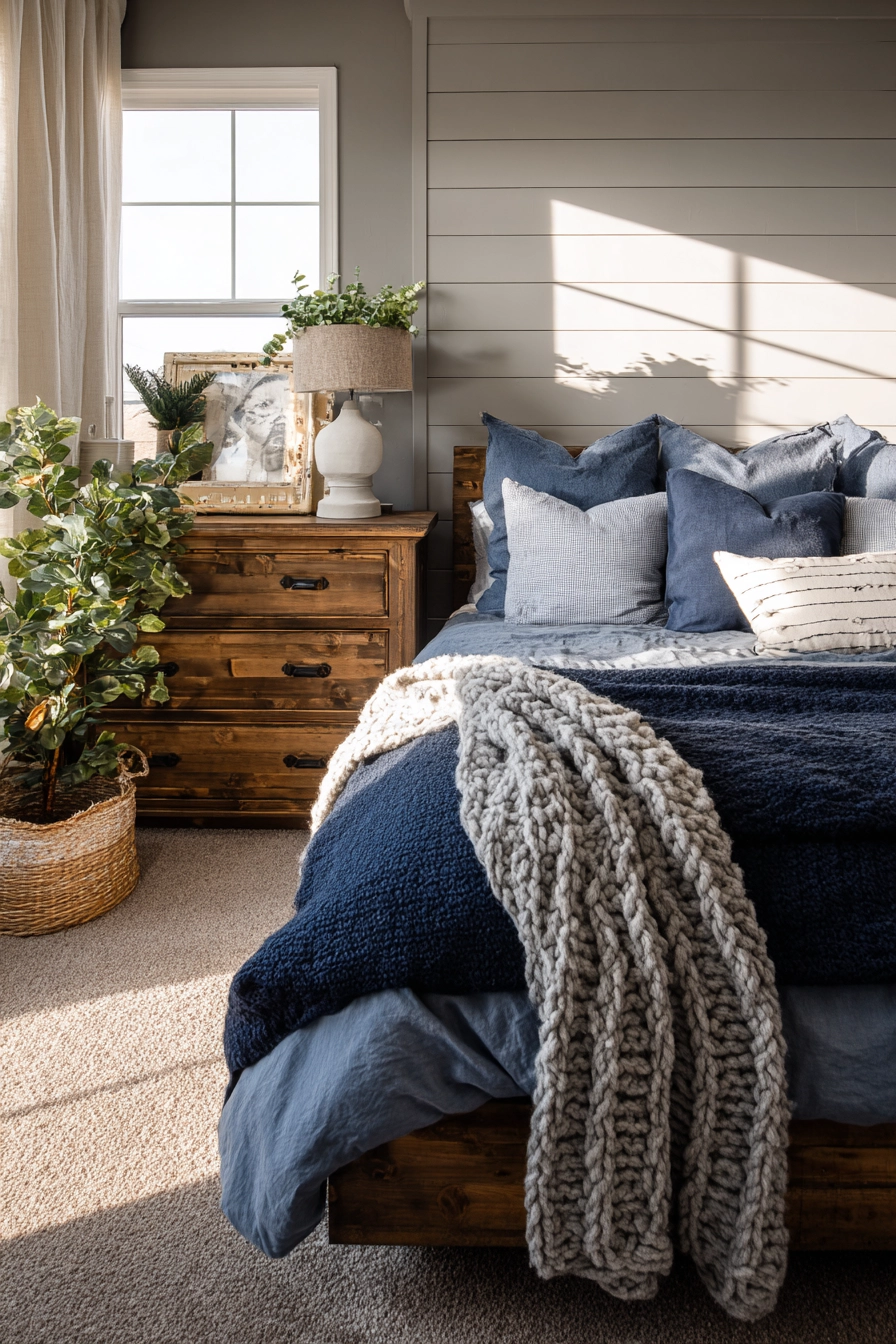 blue and grey bedroom 9