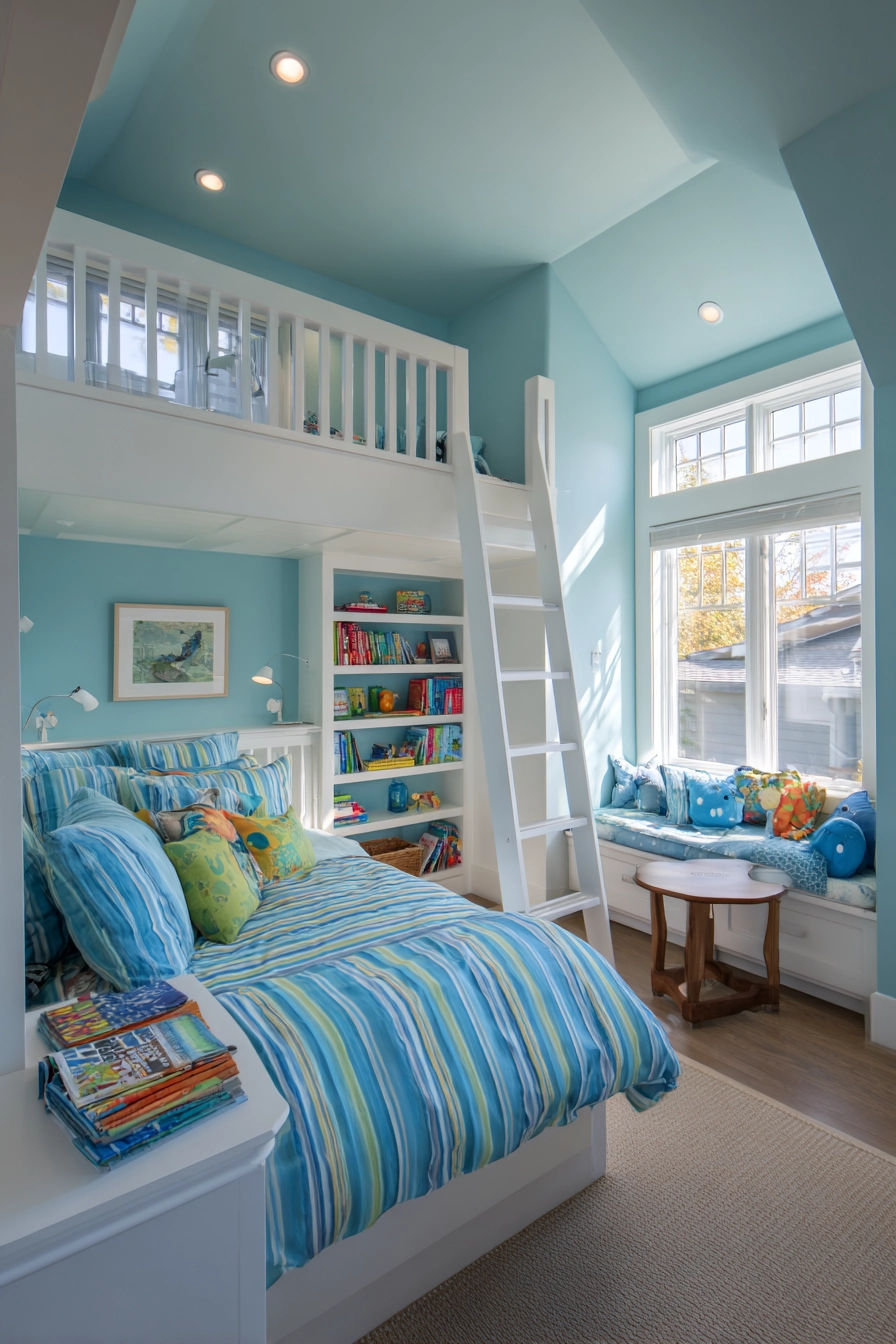 blue boys bedroom 10
