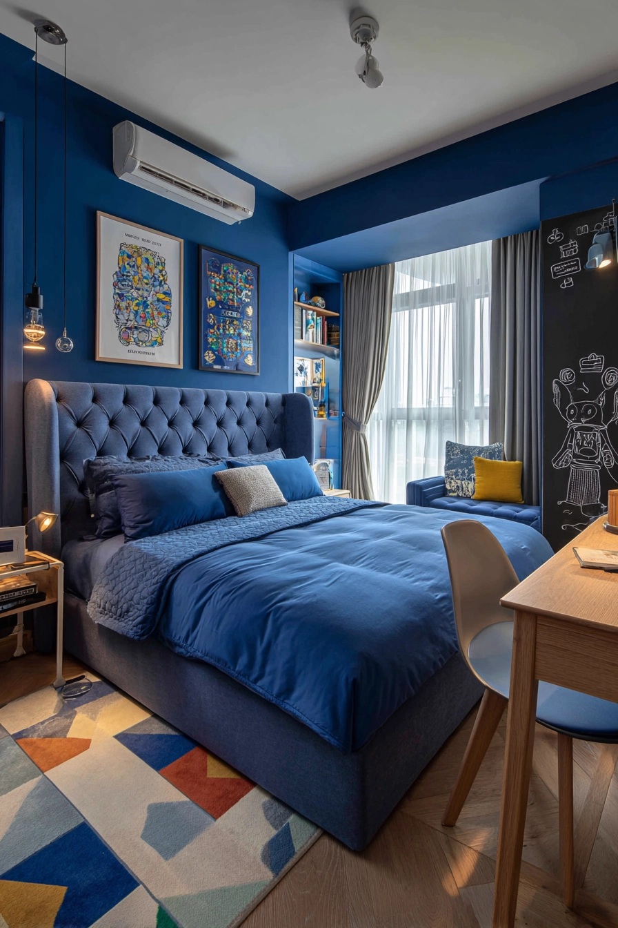 blue boys bedroom 16