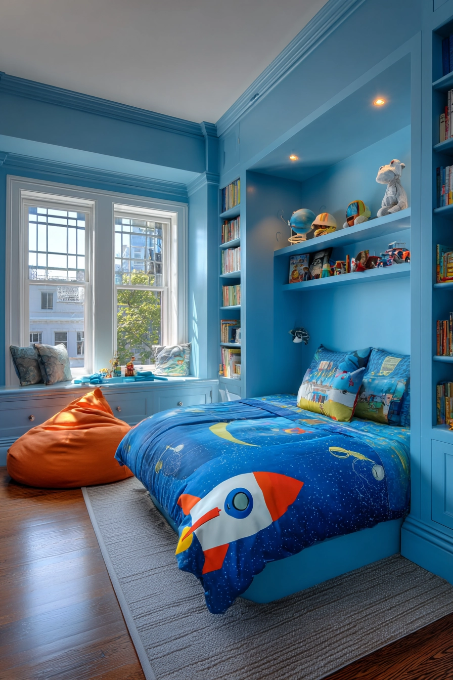 blue boys bedroom 18