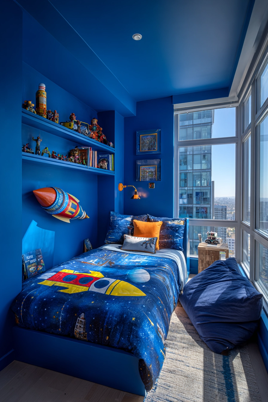 blue boys bedroom 19