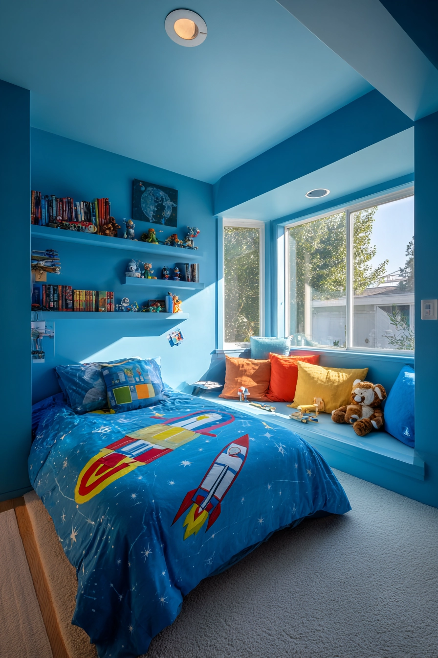 blue boys bedroom 20